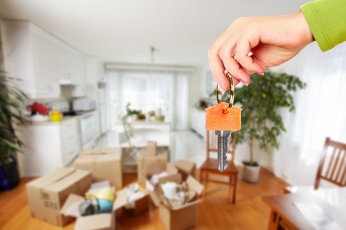 Small removals van handling compact household items in Stgiles